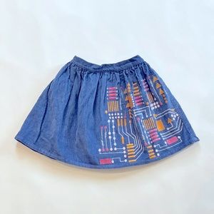 Piccolina Corduroy Girls Skirt Size 8 w Pockets